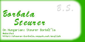 borbala steurer business card